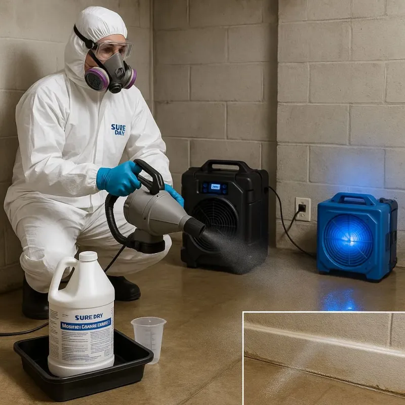 Sanitization and Odor Removal process in Clarksburg, WV